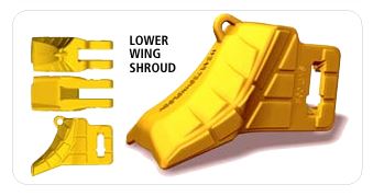 TAW50X800 - Top Lock Wing Shroud Suits 50mm Cheek