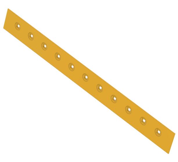 Double Bevel Universal Edge - 330mmX32mmX3200mm w 1 1/4" Bolt Holes