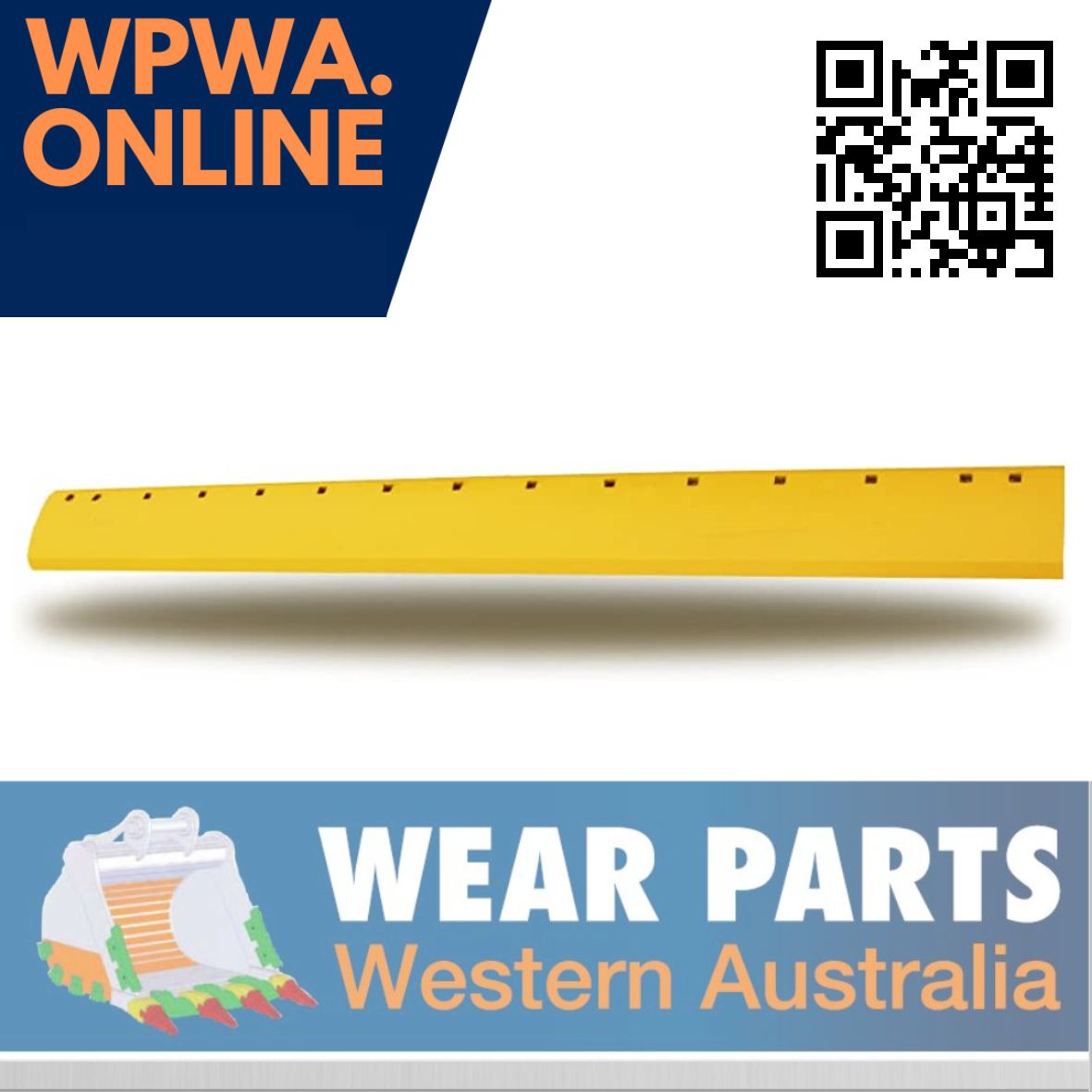 5D9559 - Grader Blade HT 7'x8x3/4 - 15x 5/8 holes