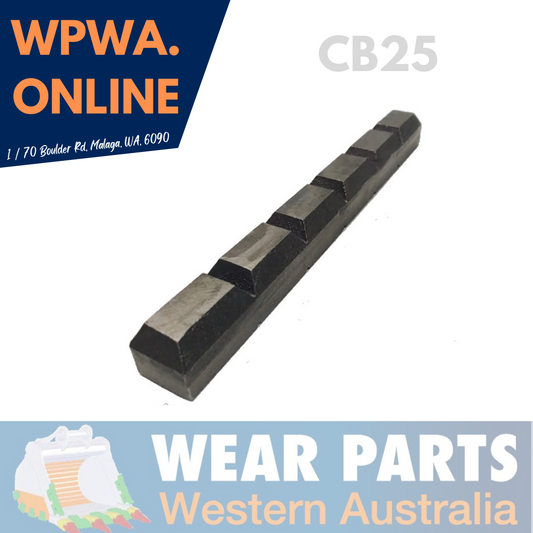 CB25N - Chocky Bar 25mm x 240mm Notched (PN:CB25) (C.1)