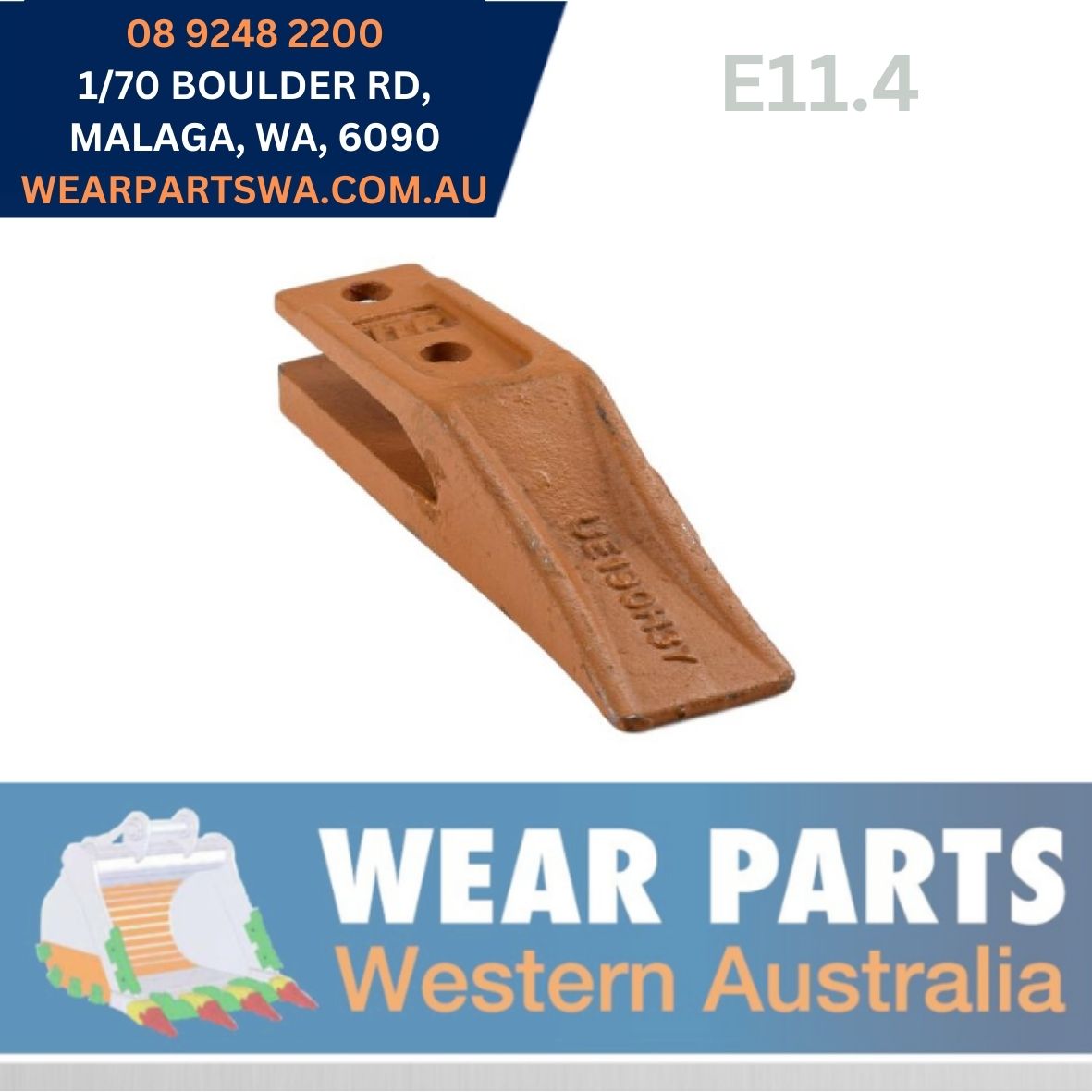 5 Mini Excavator Standard Bucket Dirt Teeth – Hensley Style X156S, TX156S – Aftermarket
