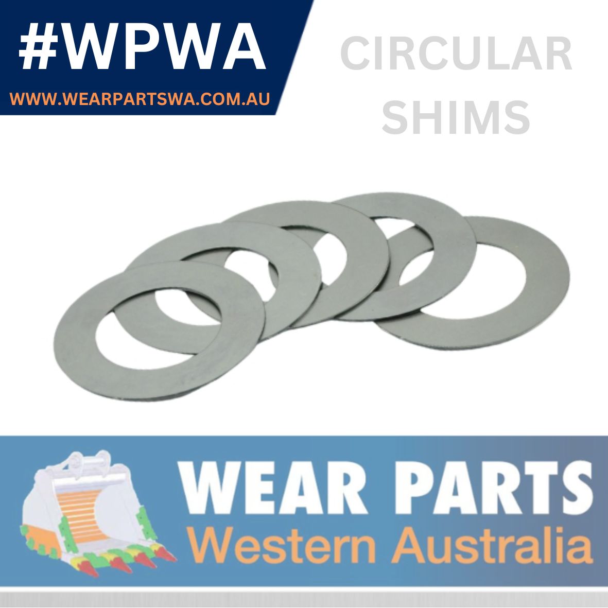 Shim Steel Circular - 95mm Inner x 150mm Outer - 1mm or 2mm